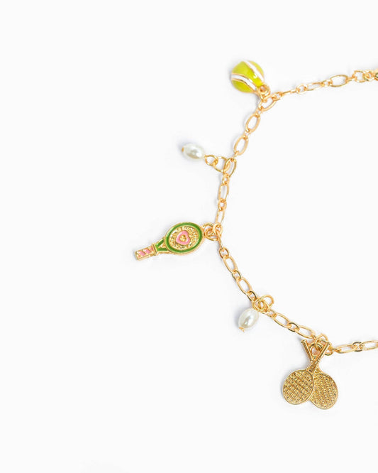 Tennis Charm Bracelet