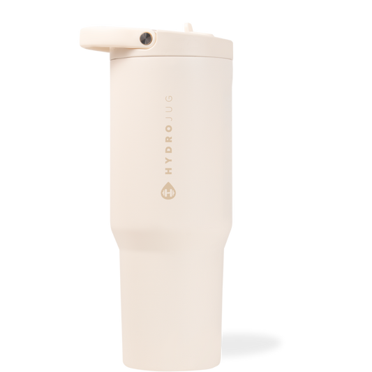 Cream HydroJug 32 oz Sport Water Bottle