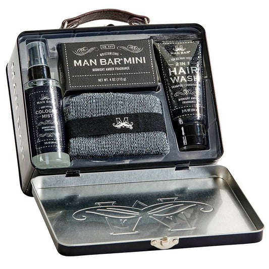 MAN BAR TRAVEL TIN KIT (MIDNIGHT AMBER)