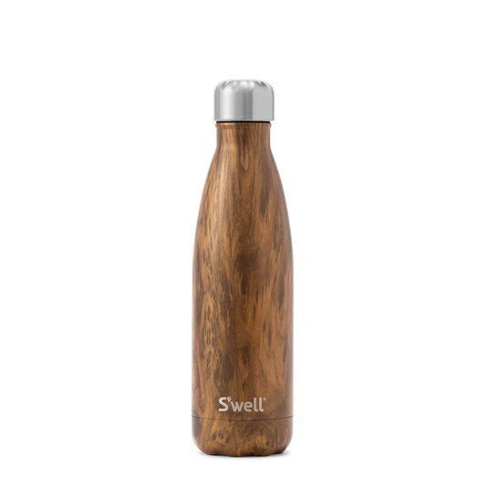 Stainless Steel Water Bottle - Teakwood: 17oz