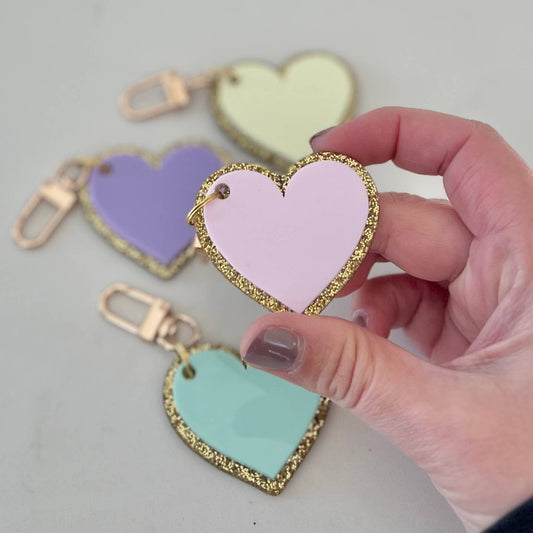 Heart Keychains | Lavender